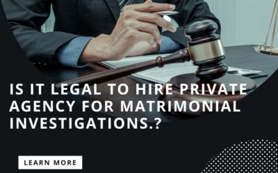 Is it legal to hire private detectives matrimonial investigations?