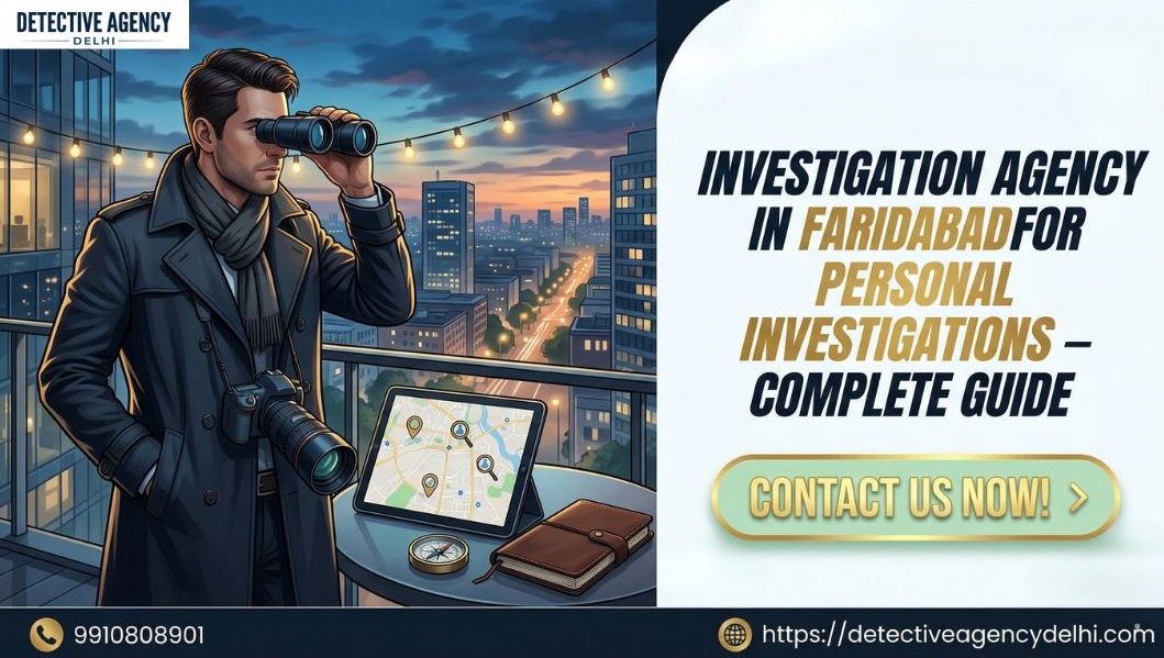 Investigation Agency in Faridabad for Personal Investigations – Complete Guide